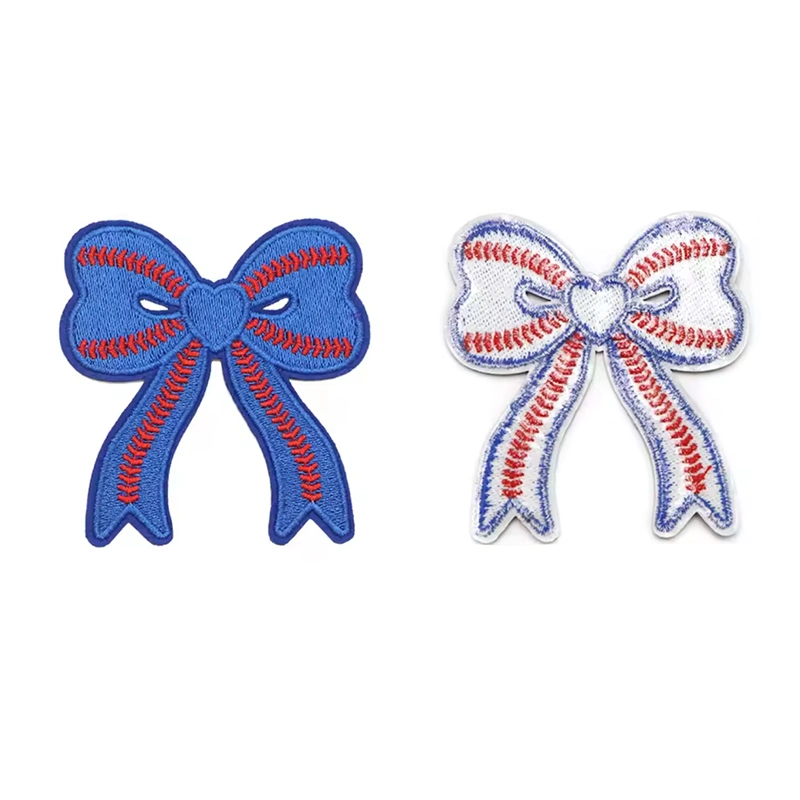 Sports Style Bow Iron On Patch