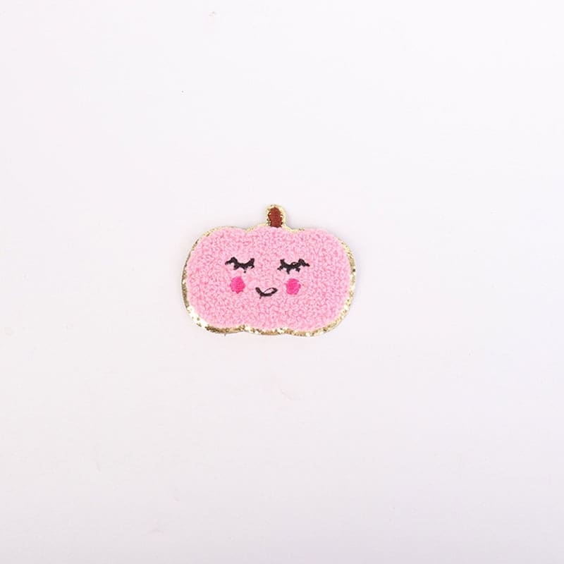 Ghost Pumpkin Iron On Patches