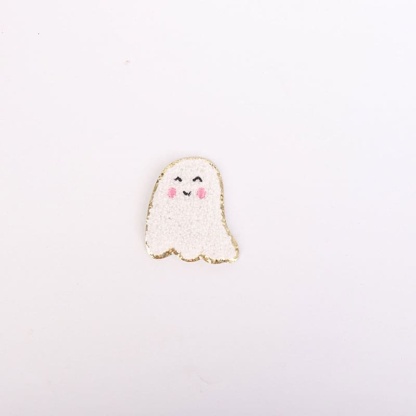 Ghost Pumpkin Iron On Patches