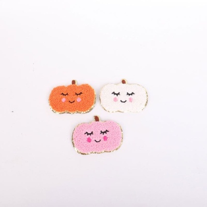 Ghost Pumpkin Iron On Patches