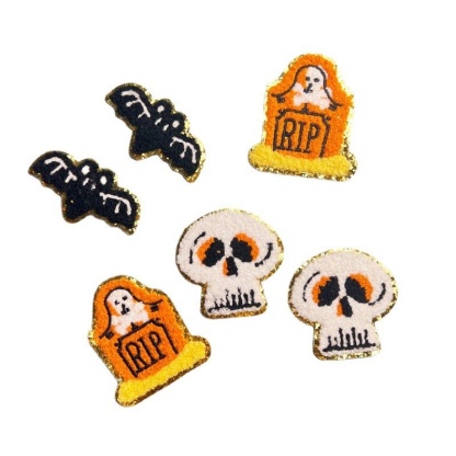 Halloween Bat Iron On Patches