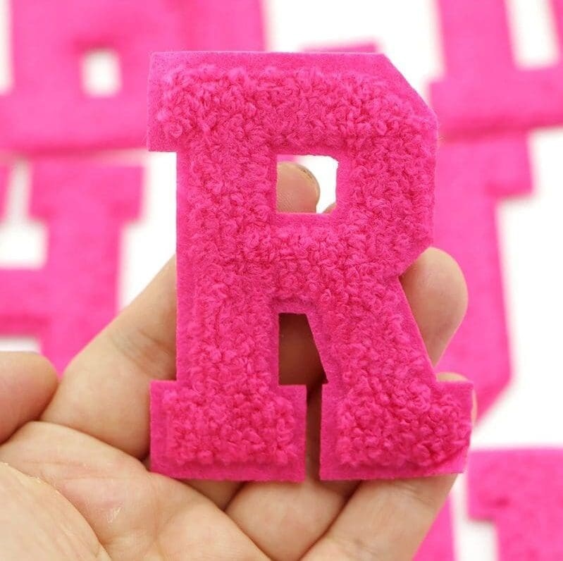 Rose Red Letter Iron On Patches