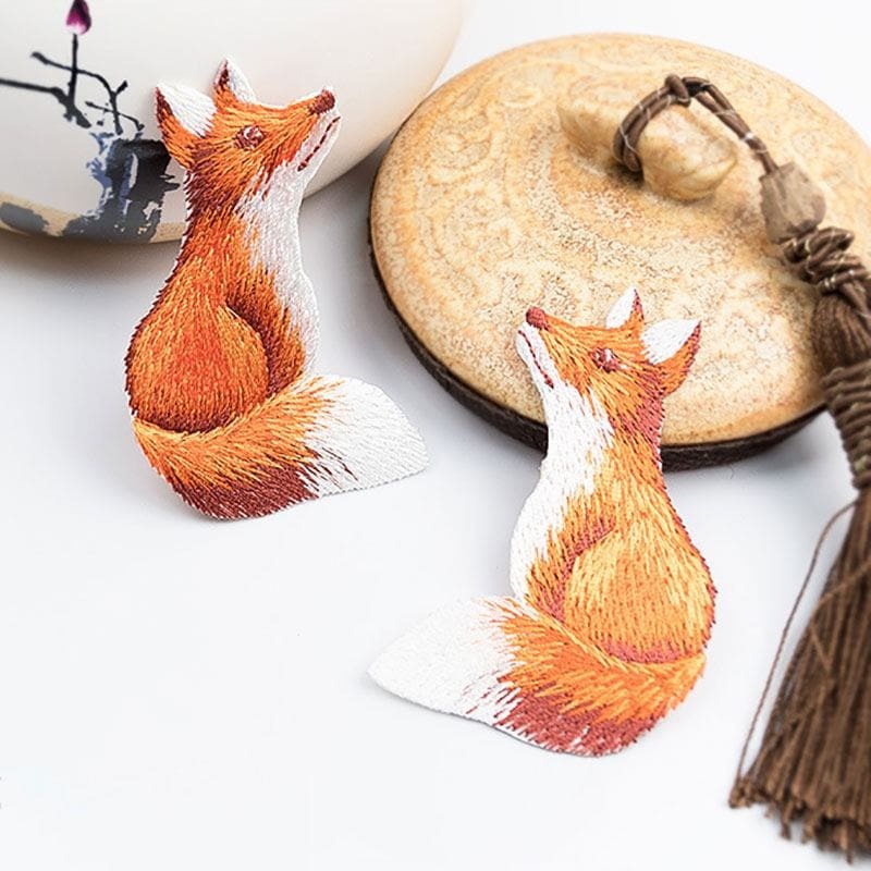 Animal Fox Embroidered Patches