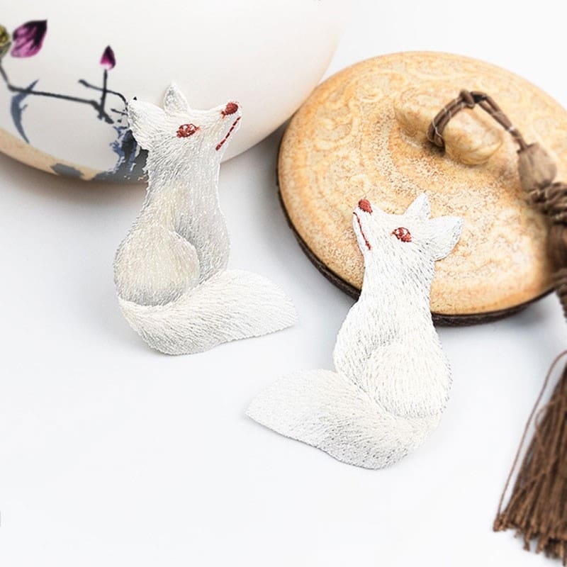 Animal Fox Embroidered Patches