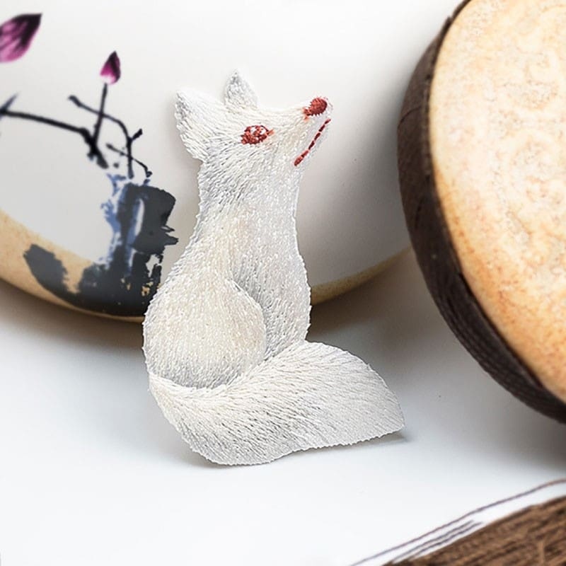 Animal Fox Embroidered Patches