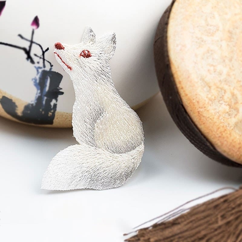 Animal Fox Embroidered Patches