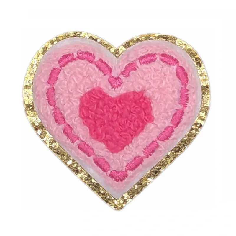 Love Heart Letter Iron On Patch