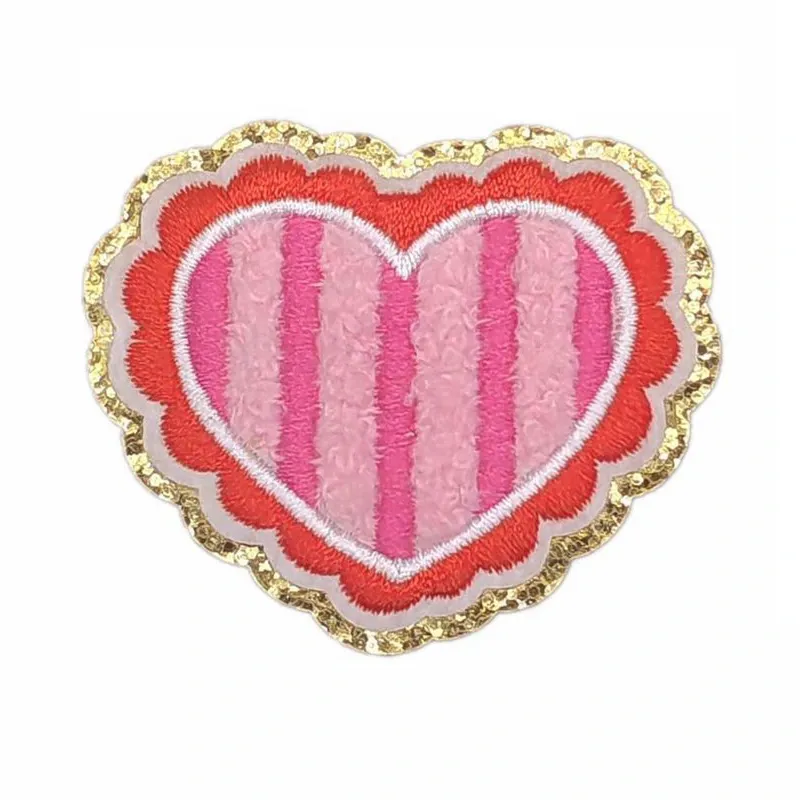 Love Heart Letter Iron On Patch