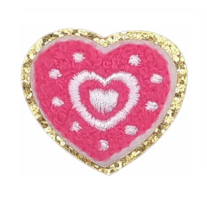 Love Heart Letter Iron On Patch