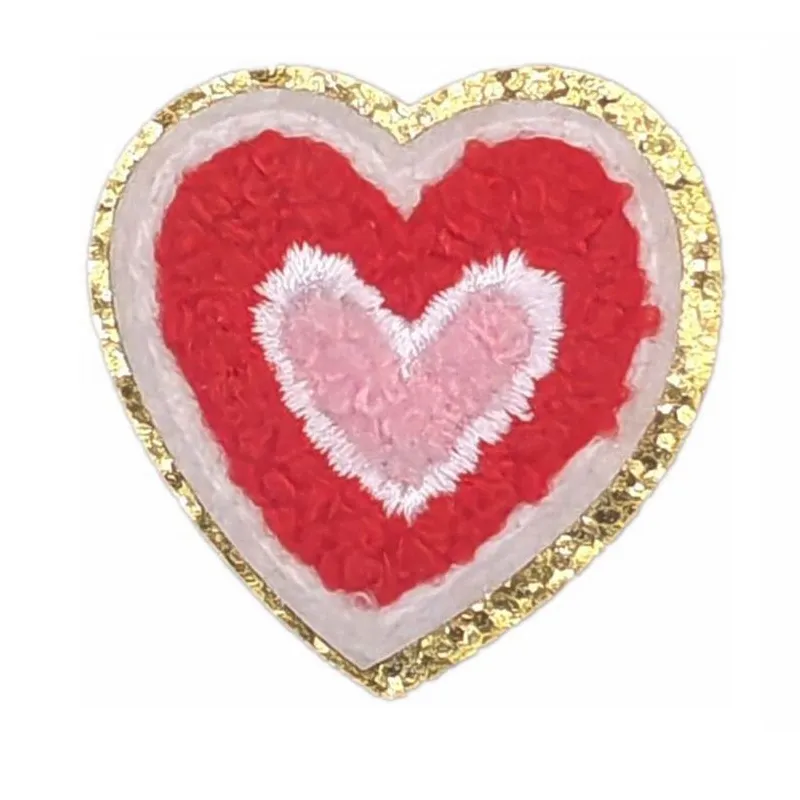 Love Heart Letter Iron On Patch