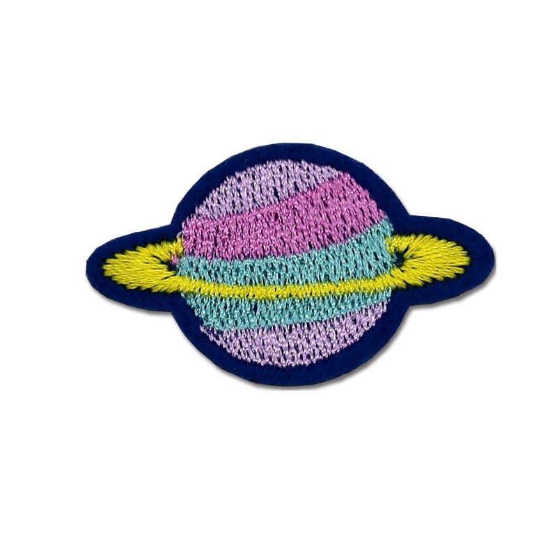 Planet Train Embroidered Patch