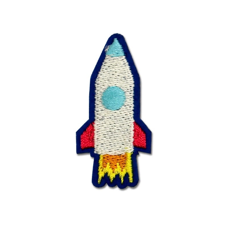 Planet Train Embroidered Patch