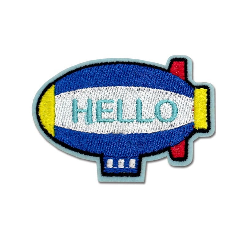 Planet Train Embroidered Patch