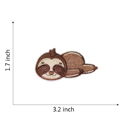 Animal Sloth Embroidered Patches
