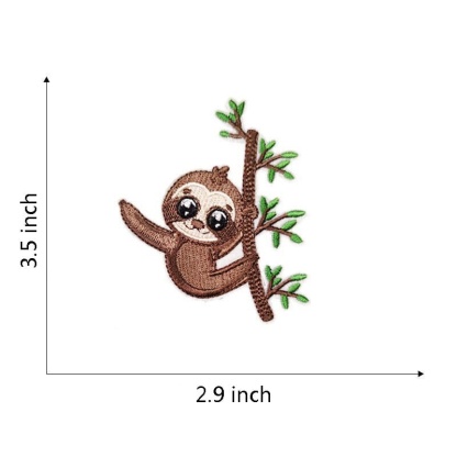 Animal Sloth Embroidered Patches