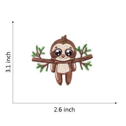 Animal Sloth Embroidered Patches