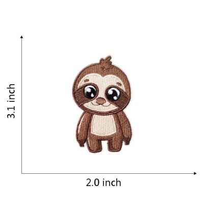 Animal Sloth Embroidered Patches