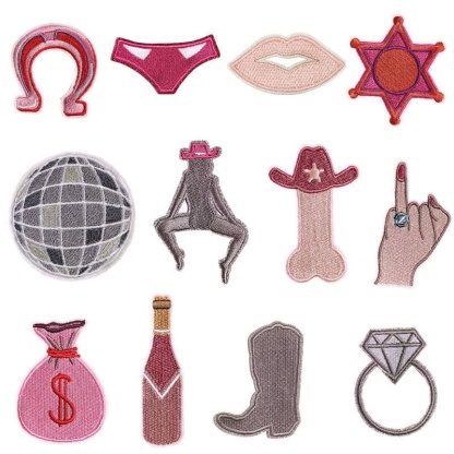 Funny Cowgirl Embroidered Patch
