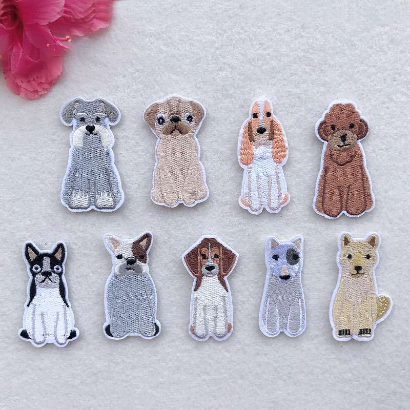 Animal Dog Embroidered Patches