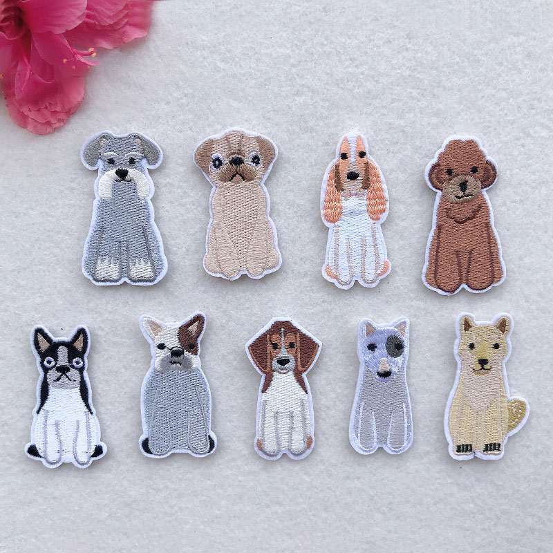 Animal Dog Embroidered Patches