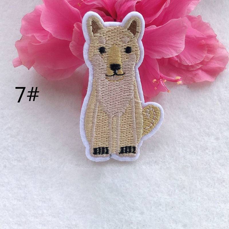 Animal Dog Embroidered Patches