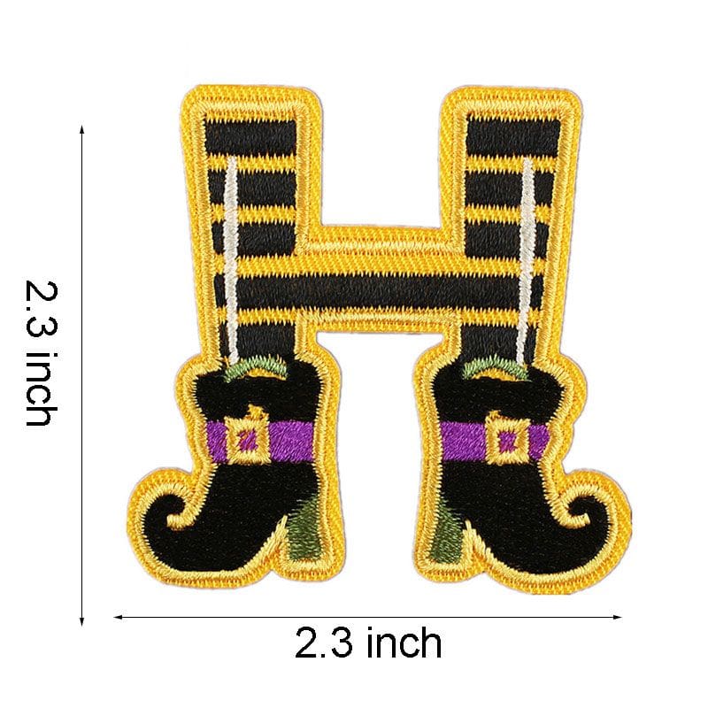Halloween Letter Iron On Patch