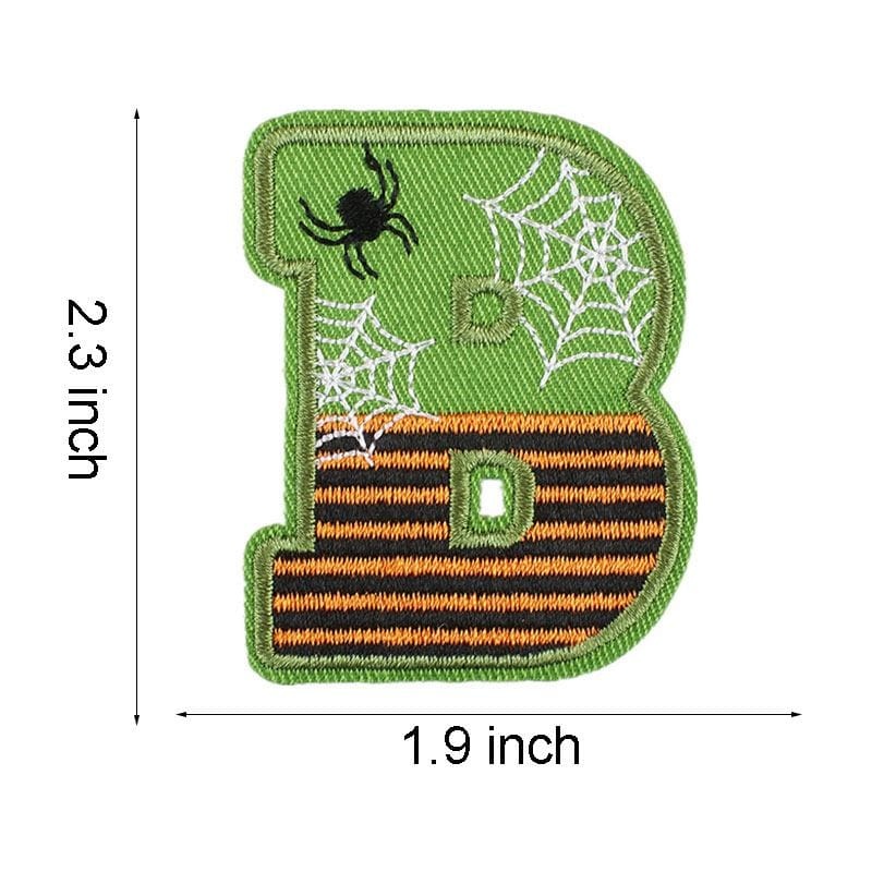 Halloween Letter Iron On Patch