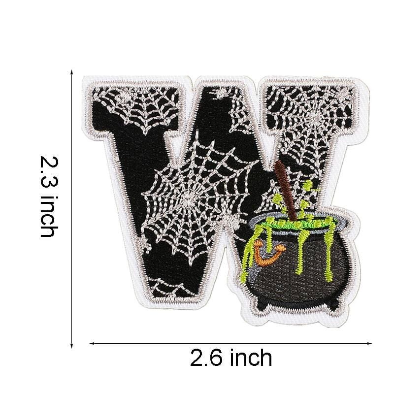 Halloween Letter Iron On Patch