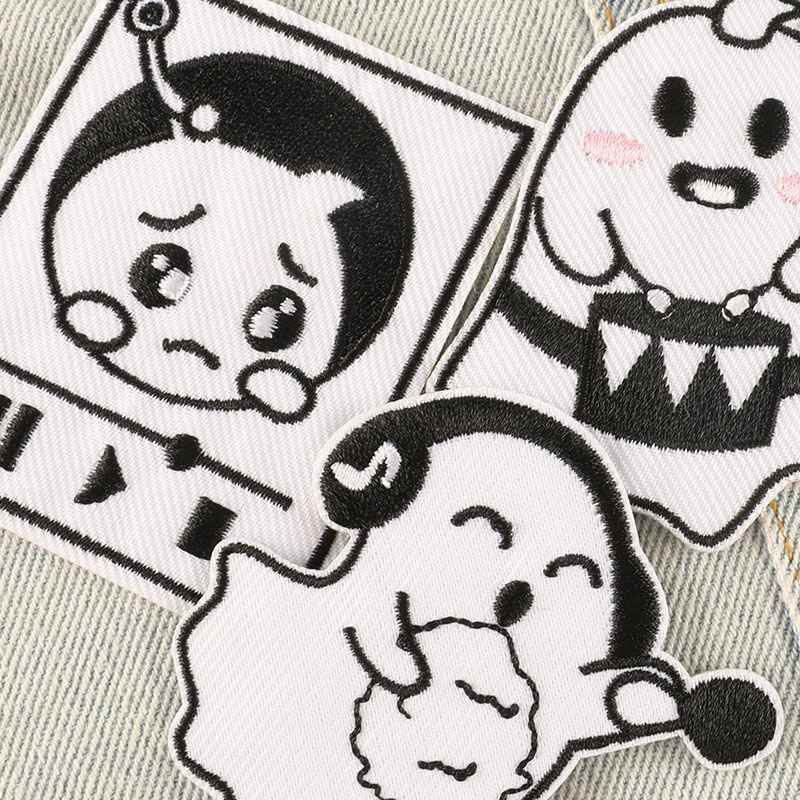 Funny Music Ghost Iron On Patch