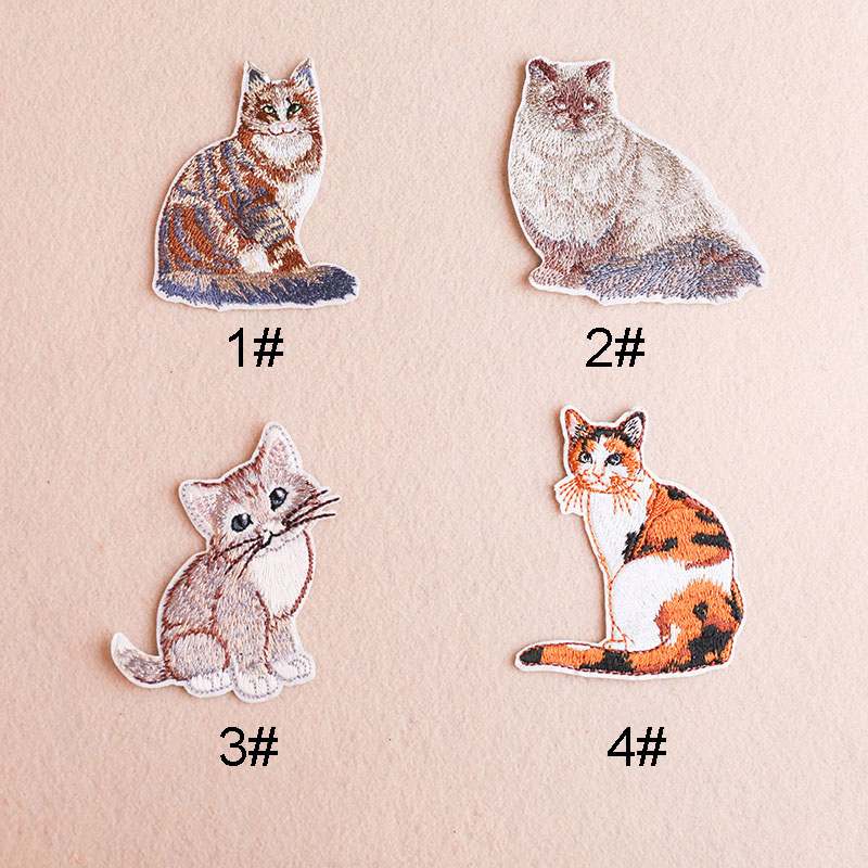Animal Cute Cat Iron On Patches