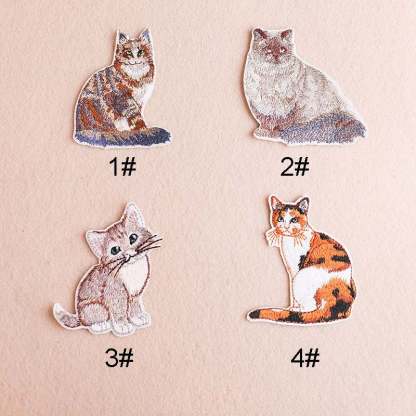 Animal Cute Cat Iron On Patches