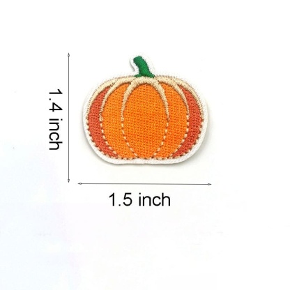 Color Pumpkin Embroidered Patches