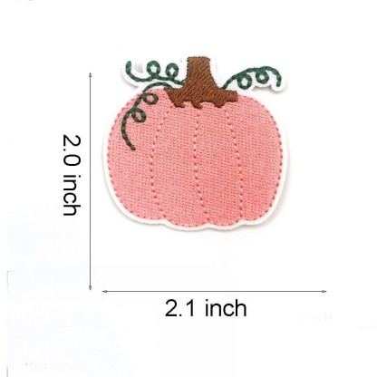 Color Pumpkin Embroidered Patches
