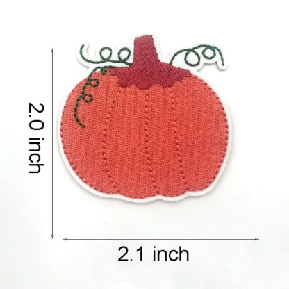 Color Pumpkin Embroidered Patches