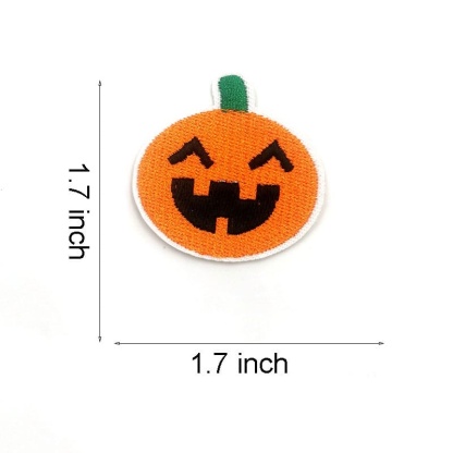 Color Pumpkin Embroidered Patches