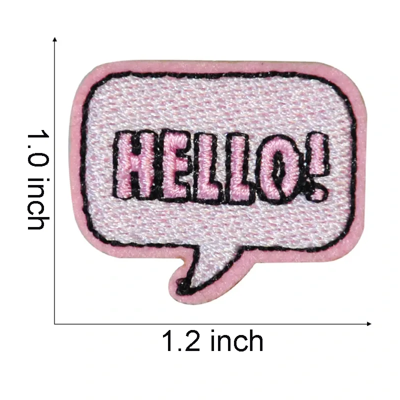 Pink Valentine Day Embroidered Patches
