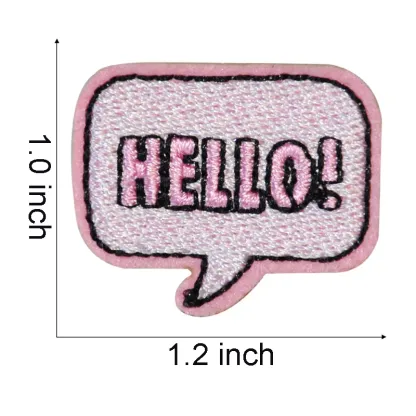 Pink Valentine Day Embroidered Patches