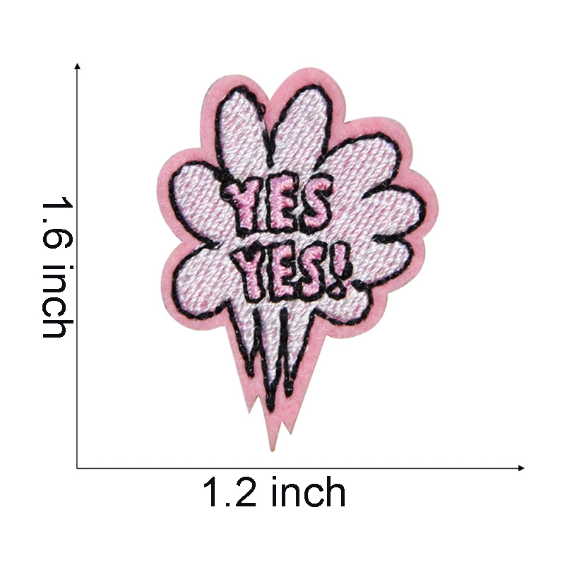 Pink Valentine Day Embroidered Patches