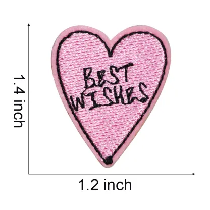 Pink Valentine Day Embroidered Patches