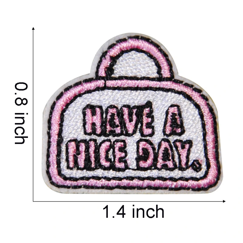 Pink Valentine Day Embroidered Patches