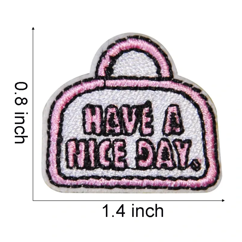 Pink Valentine Day Embroidered Patches
