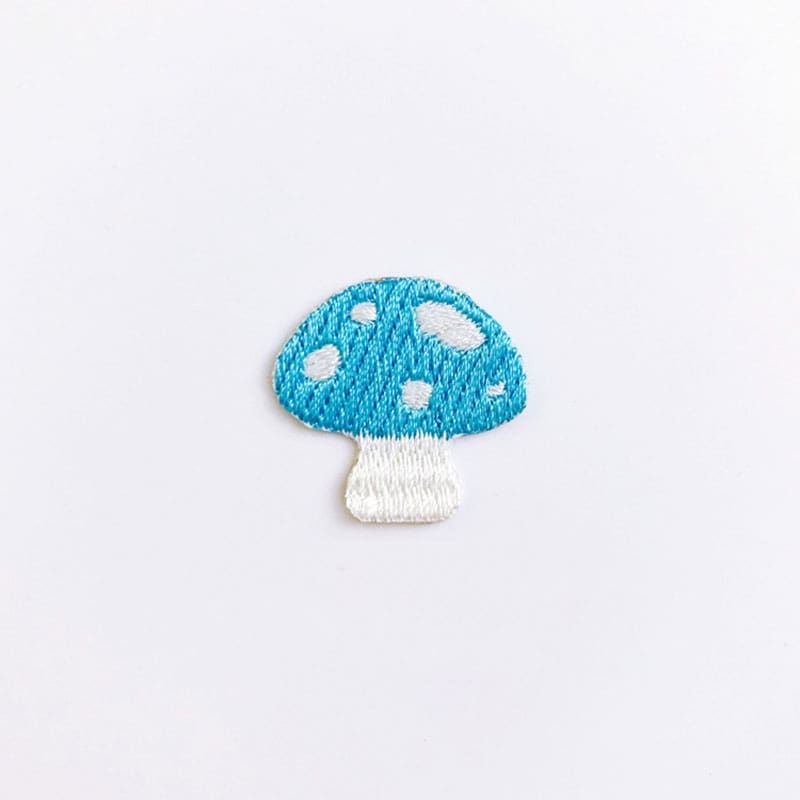 Cute Mushroom Embroidered Patches