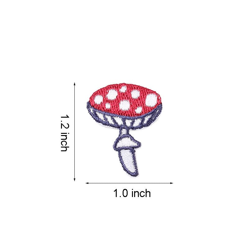 Funny Mushroom Iron On Patches
