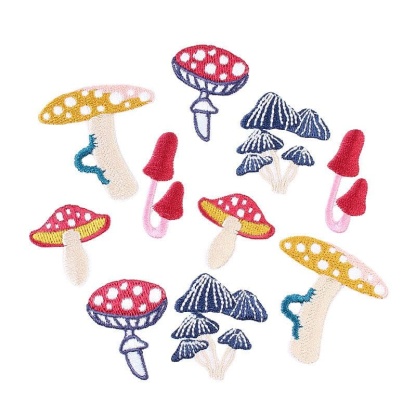 Funny Mushroom Iron On Patches