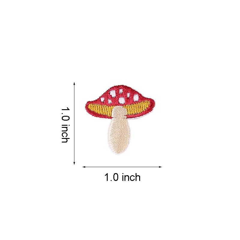 Funny Mushroom Iron On Patches