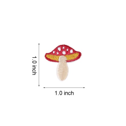 Funny Mushroom Iron On Patches