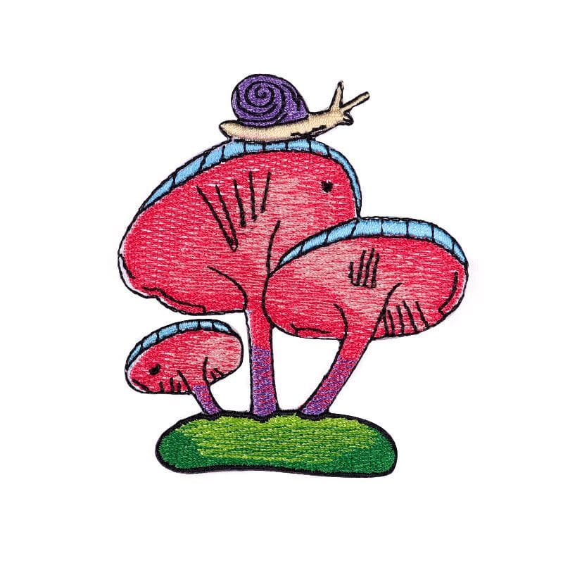 Mushroom Animal Iron On Patches
