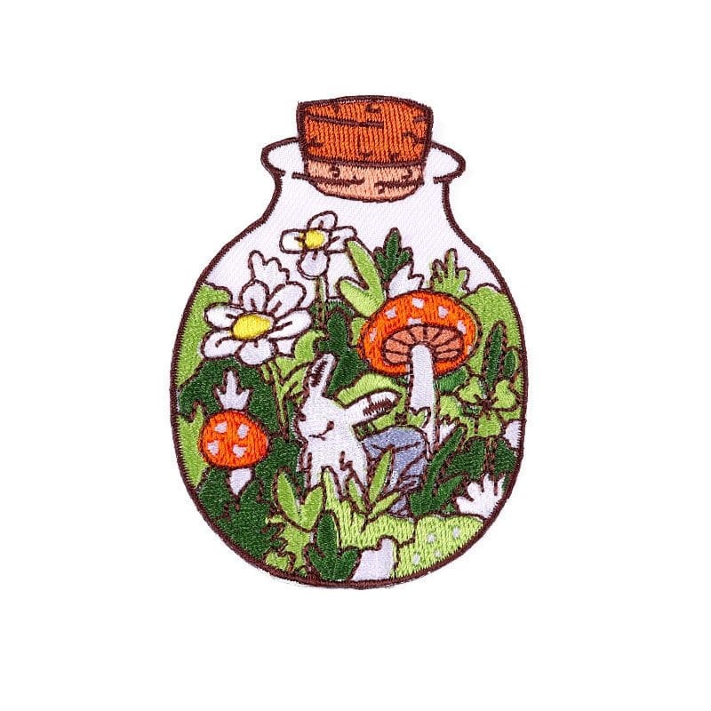 Mushroom Animal Iron On Patches