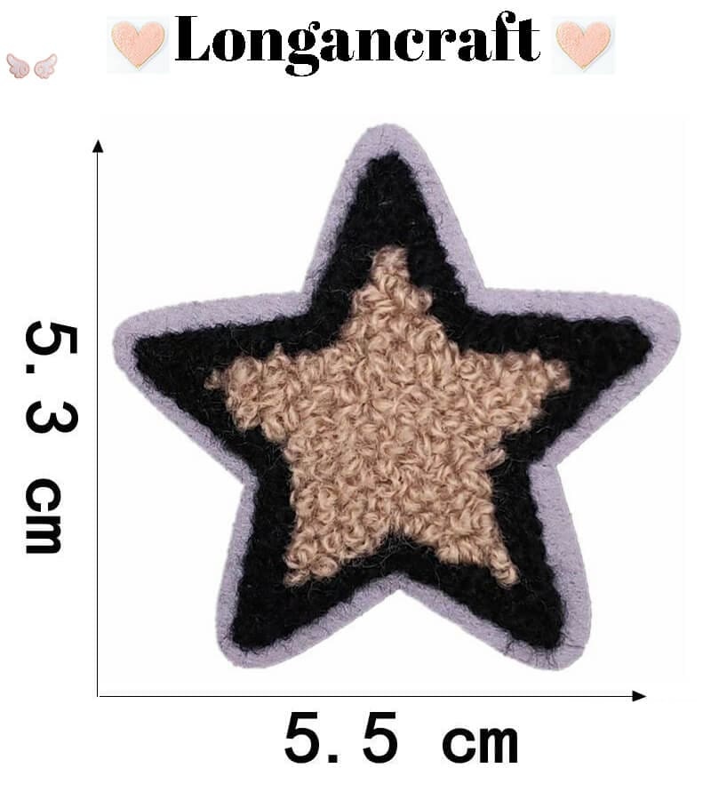 Paw Star Chenille Patches