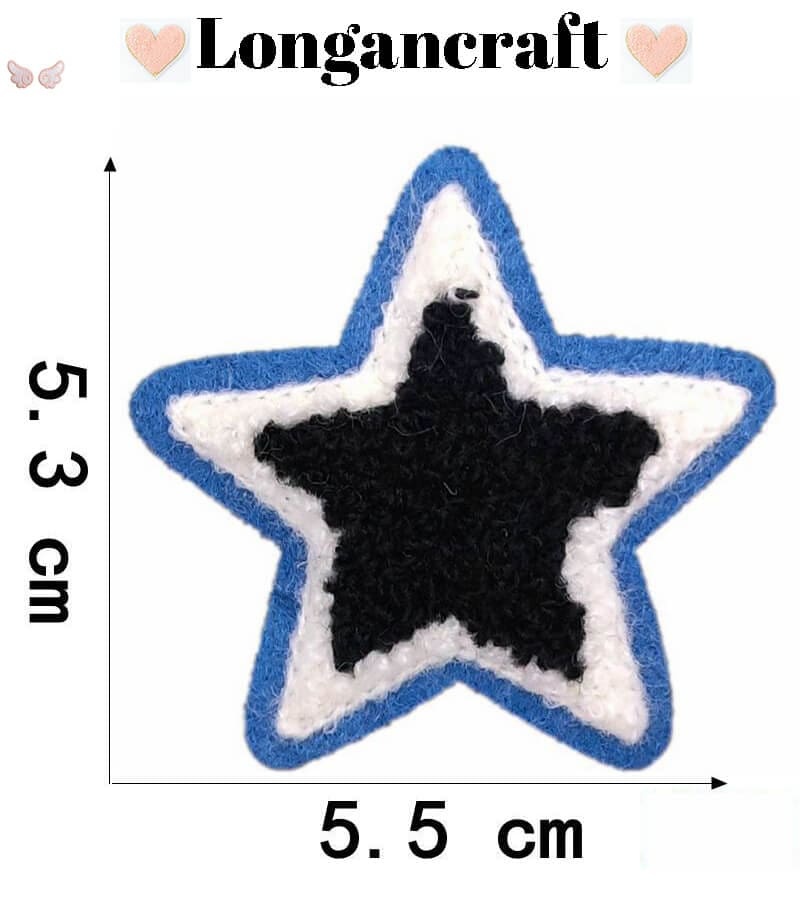 Paw Star Chenille Patches